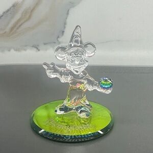Arribas Brothers Disney Sorcerer Mickey | Prismatic Mirror Base Glass Figurine